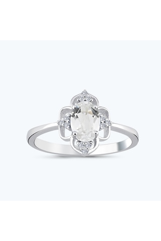 Altınbaş Pırlanta Topaz Oval Yüzük Mkm478tp-14k