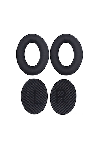 Youmex Bose Qc25/qc15/qc35 Uyumlu Protein Deri Hafıza Köpük Kulaklık Örtüsü - Siyah Siyah