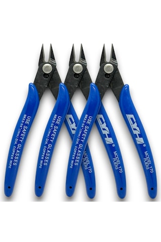 3 Adet - Model 170 Mini Yan Keski Elektronikçi Tip Hassas Ve Dip Kesimler