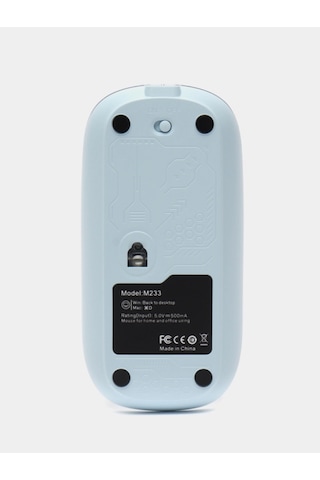 800 1600 Dpı Ayarlanabilir Mavi Kablosuz Mouse Pilli Diğer