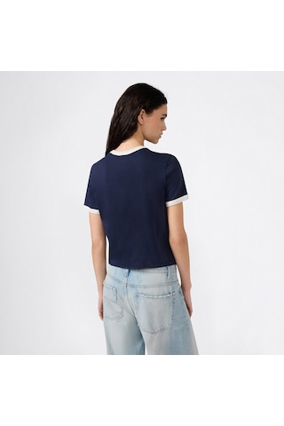 Champion Crewneck Croptop Kadın Lacivert T-shirt 118533 2800284