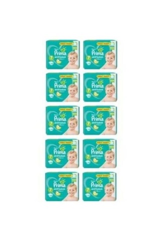 Prima Pampers Aktif Bebek Fırsat Paketi XX Large Bebek Bezi 15+ KG 7 Beden 10 x 34 Adet 10'lu