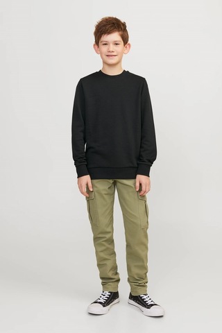 Jack & Jones Jjebradley Çocuk Sweatshirt Siyah