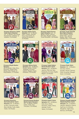 Güler Erkan Giyim Kalıpları Tüm Seriler 38 Adet Full Seri