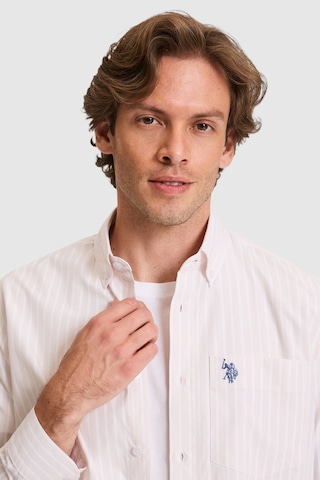 U.s. Polo Assn. Erkek Açık Pembe Gömlek Desenli 50324781-vr078 Acık Pembe