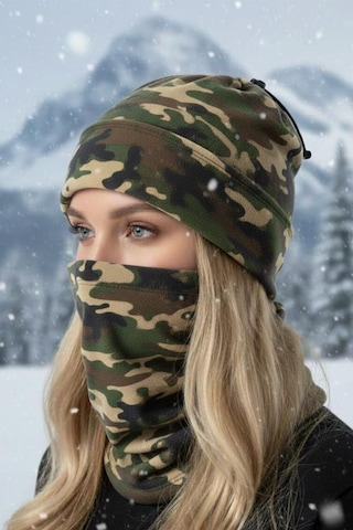 Single Sword 2 Li Set Unisex Kışlık Polar Boyunluk & Bere Çok Amaçlı Soğuk Hava Koruması 0//y.tsk Çok Renkli