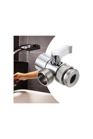 Trendooze Temizlik Kolaylıklı Yüksek Performanslı Duş Başlığı Yönlendirici - Gümüş Gümüş