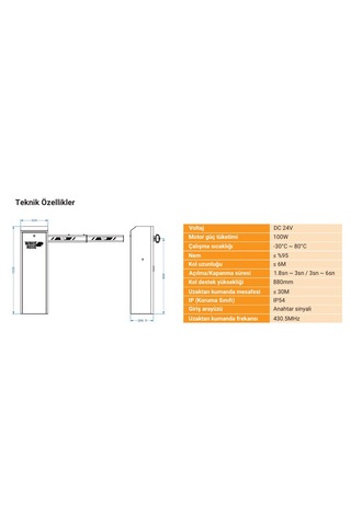 Yerli Üretim 4-6 Metre Titan Kollu %100 Memnuniyet İlke