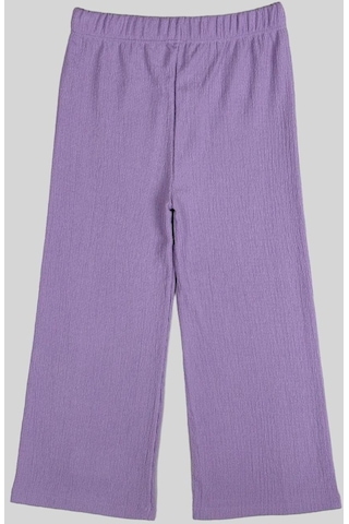 Lila Bürümcük Bol Paça Pantolon 2062-6 Lila