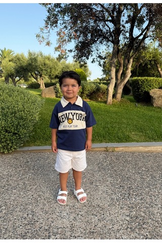 Poala Kids Newyork Polo Yaka Çok Renkli