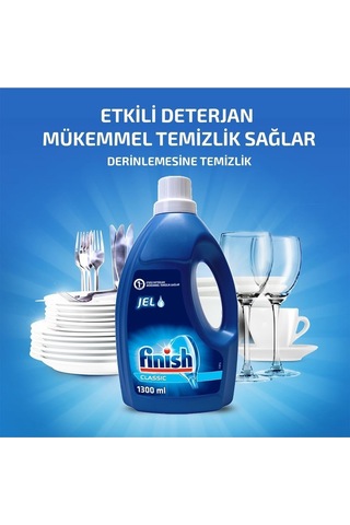 Finish Klasik Jel Bulaşık Makinesi Deterjanı 1300 ML