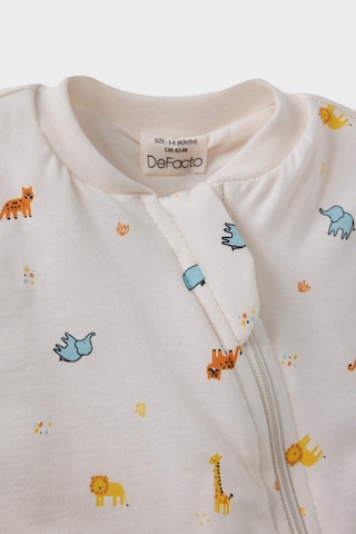 Defacto Erkek Bebek Yenidoğan Dinazor Baskılı Penye Uzun Kollu Tulum F2218a525auer233 Ekru