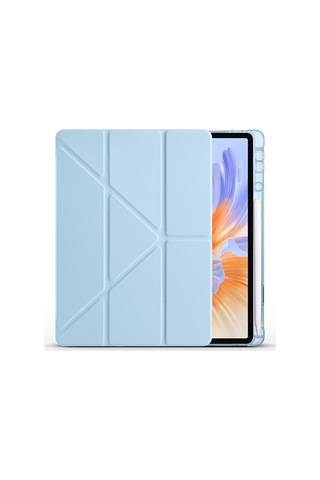 Honor Pad V9 Kılıf Zore Tri Folding Kalem Bölmeli Standlı Kılıf Arka Kapak