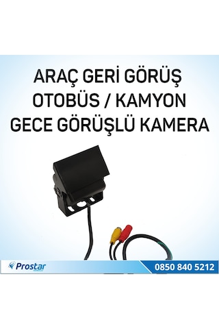 Otobüs Kamyon Tır Geri Görüş Kamerası Ledli Arka Görüş Kamerası