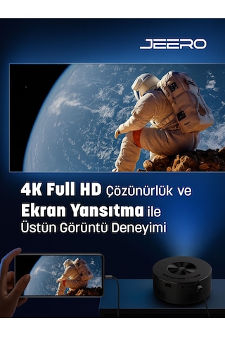 Jeero Mini Ev Sinema Projeksiyon Cihazı Türkçe Menü Yt200