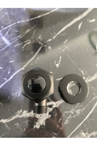 İsaoğlu Yapı Siyah Taharat Musluğu 2 Adet Mat Siyah Klozet Musluk Siyah Taheret Musluğu Siyah