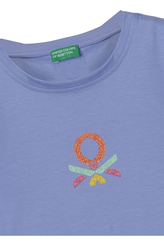 United Colors Of Benettonkız Çocuk Tshirt Bnt-g21242 mavi