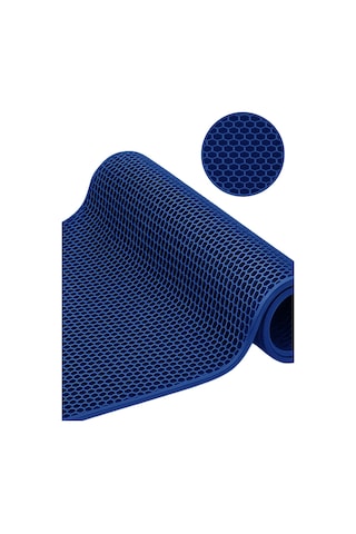 Bal Petek Pvc Paspas Islak Zemin Kaydırmaz Havuz Halısı Lacivert Lacivert