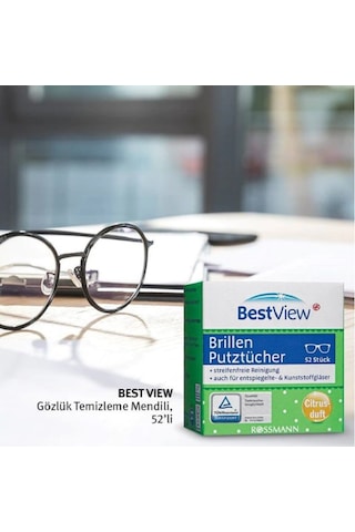 Bestview View Gözlük Ve Cam Ekran Temizleme Mendili 52 Adet