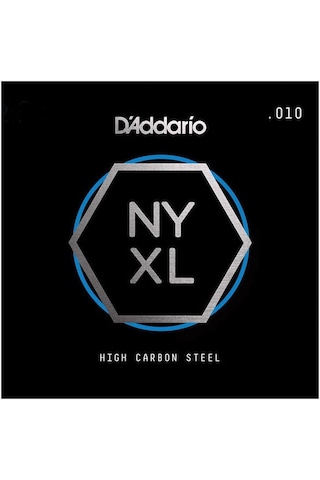 D'addario Nyxl High Carbon Steel Singles Nys010 Elektro Gitar Tek