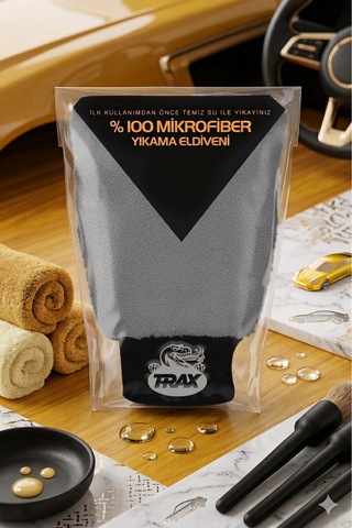 Oto Yıkama Ve Cila Eldiveni Mikrofiber Karma Renk