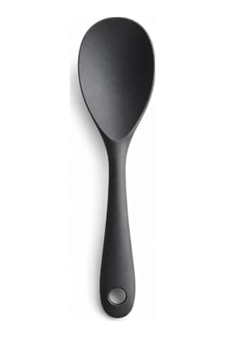 Isıya Dayanıklı Silikon Pilav Kaşığı Yanmaz Yapışmaz Esnek Mutfak Kaşığı Ergonomik Saplı Çizmez Tencere U