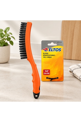 Tel Fırça Renkli Plastik Saplı 33 Cm Diğer