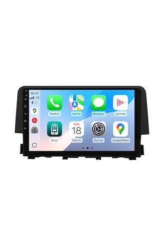 Honda Civic Fc5 Android Multimedya Sistemi 2016-2021 Crv-4146xr 10"