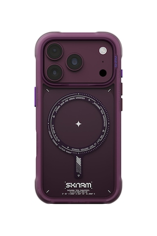 Apple Uyumlu iPhone 18 Pro Max Uyumlu Kılıf M-safe Şarj Özellikli Airbag Tasarımlı Skinarma Avion Kapak Bordo