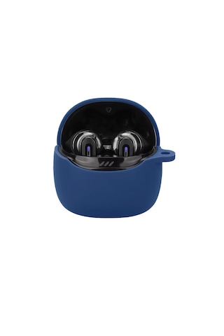 Jbl Tune Flex 2 Uyumlu Mat Silikon Kapak Kılıf+kanca Lacivert