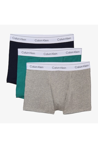 Calvin Klein Microfiber Erkek Mavi 3'lü Boxer Lv00nb4392 Mavi