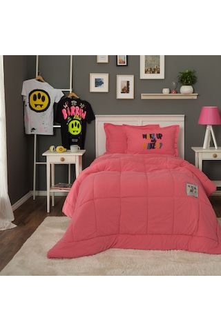 Karaca Home Motto Cotton Comfort Tek Kişilik Fuşya