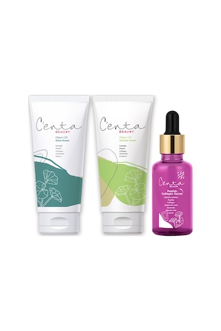 C'enta Beauty Olgun Ciltler için Gündüz Kremi 50 ML + Gece Kremi 50 ML + Peptids Collagen Serum 30 ML