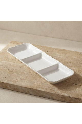 Aryıldız Voyage 3 Bölmeli Servis Tabağı 26cm 153ar278215 Krem