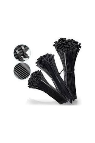Uv Tork Kablo Bağı Cırt Kelepçe 3,6 Mmx200 Mm Siyah 100 'lü Paket