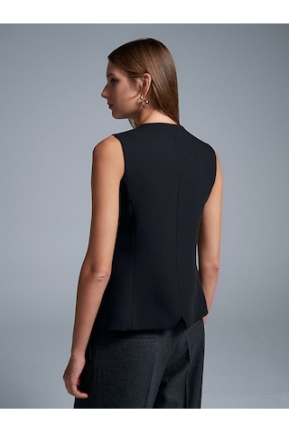 Dilvin 60600 Pensli Yelek-siyah Siyah