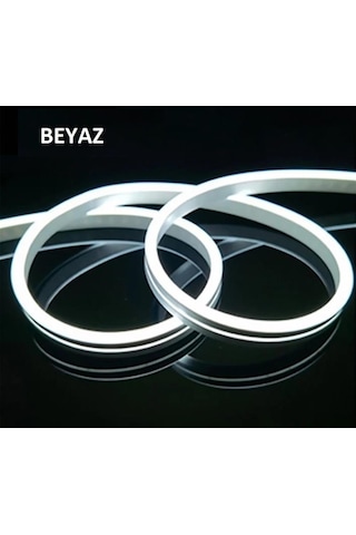 Noas 12v Neon Beyaz 5mt / Paket 6x12mm Yl42-0121 Beyaz