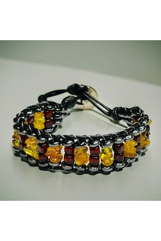 Kaya Damla Kehribar Bileklik 164685779 Sarı