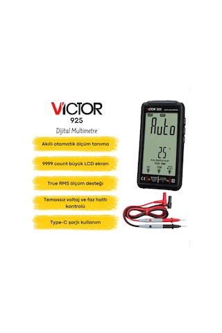 Victor 925 True Rms Akıllı Dijital Multimetre