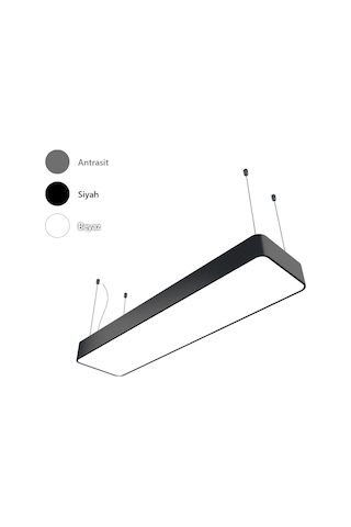 Dikdörtgen Davul Modern Led Avize Linear Armatür Lineer