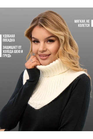 Berrygo Örgü Kış Yeleği 283879745 Beyaz