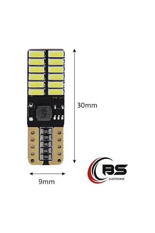Süper Mavi T10 Led 24 Smd Canbus Güçlü Led Işık