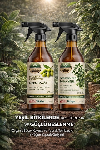 Daha Yeşil Bitki Besini Ve Neem Yağı İkili Bakım Seti 2 L - 1 L - 1 L - 500 ML