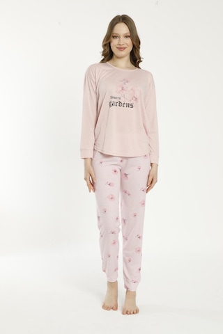 Estiva 22135 Kadın Çiçek Desenli Uzun Kollu Viskon Pijama Takımı 001
