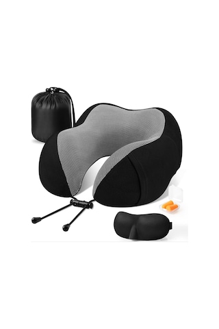 Monyee Yolculuk Boyun Yastığı, Hafıza Köpük, U-kalpli, Ayarlanabilir, Nefes Alıcı Kumaş, Uçak-araba-ofis-ev Kullanıma Uygun Diğer