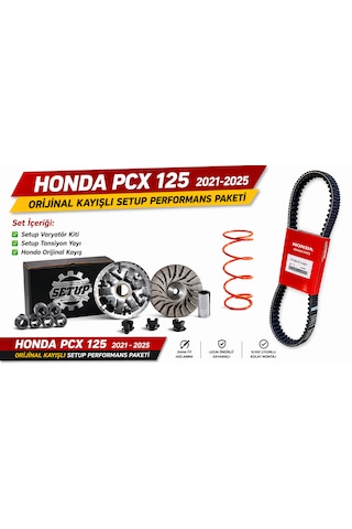 Setup Motorcycle Pcx 125 2021-2025 Kayışlı Performans Varyatör Seti