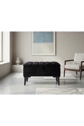 Sandıklı Puf Bench Ayakucu 65 35 Siyah