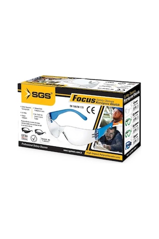 Sgs Koruyucu Gözlük Şeffaf Focus Sgs760