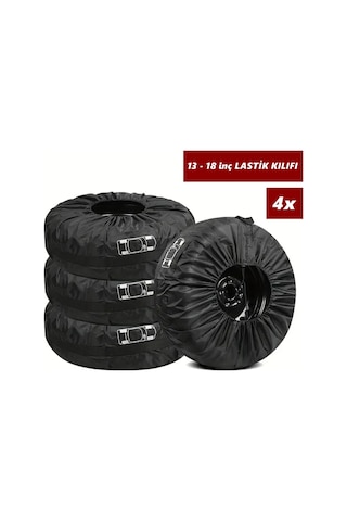 Glanz Oto Lastik Saklama Çantası 13 18 İnç Stepne Kılıfı Yaz Kış Lastiği Taşıma Çantası