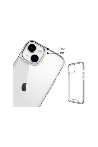 Apple Uyumlu iPhone 14 Plus Uyumlu Zore Gard Silikon-renksiz Renksiz -